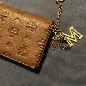 Mini Klara Monogram Leather Wallet-on-chain